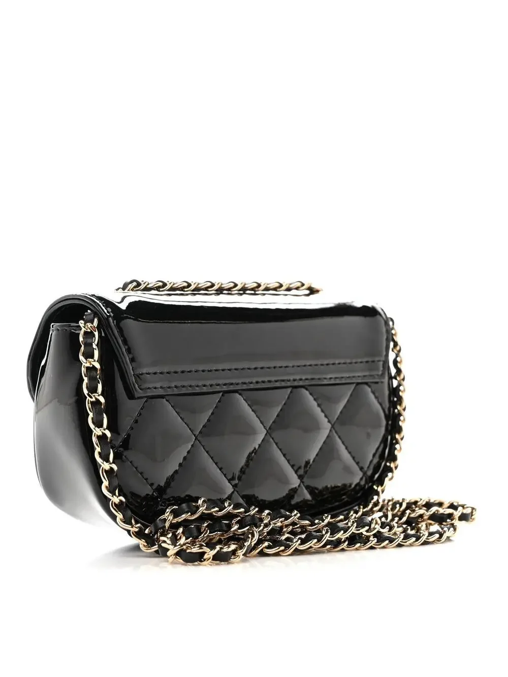 Chanel Patent Calfskin Quilted Mini #322594C19B